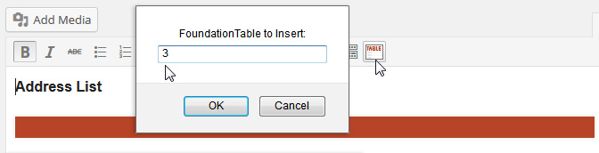 Once the content is finalized, the table can be inserted anywhere within the page copy using a shortcode. Easier still, FoundationTables offers a new editor button to insert the preferred table at the cursor position. Because the plugin doesn’t limit the number of tables that can be created on each page, the table can be inserted anywhere in the content, in any order, and can be previewed directly from the back-end. Switching views from presentation to code, the table markup is collapsed to a single placeholder, increasing usability as users see page content without code clutter.