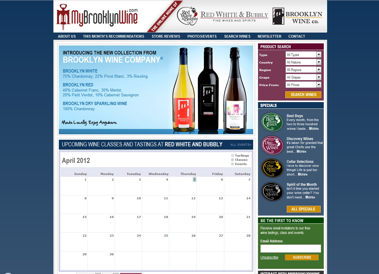 MyBrooklynWine - Home