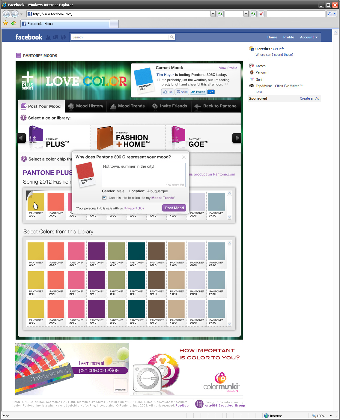 Pantone Moods Pantone Moods