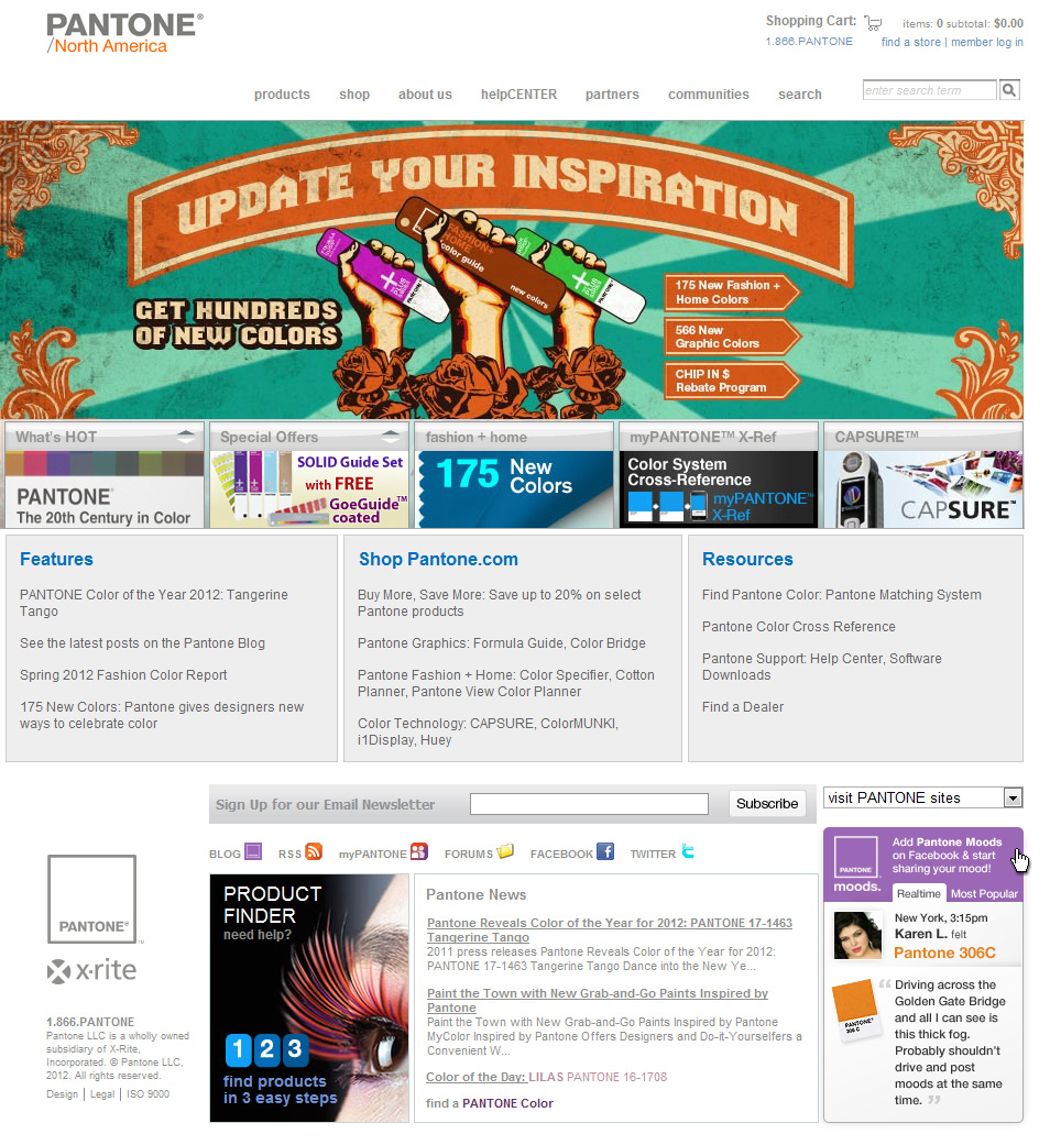 Pantone Moods - Mood Widget Pantone Moods - Mood Widget