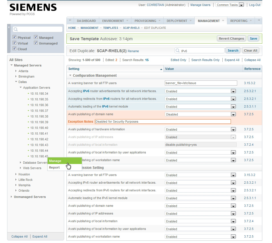PCCS Template Configuration PCCS Template Configuration