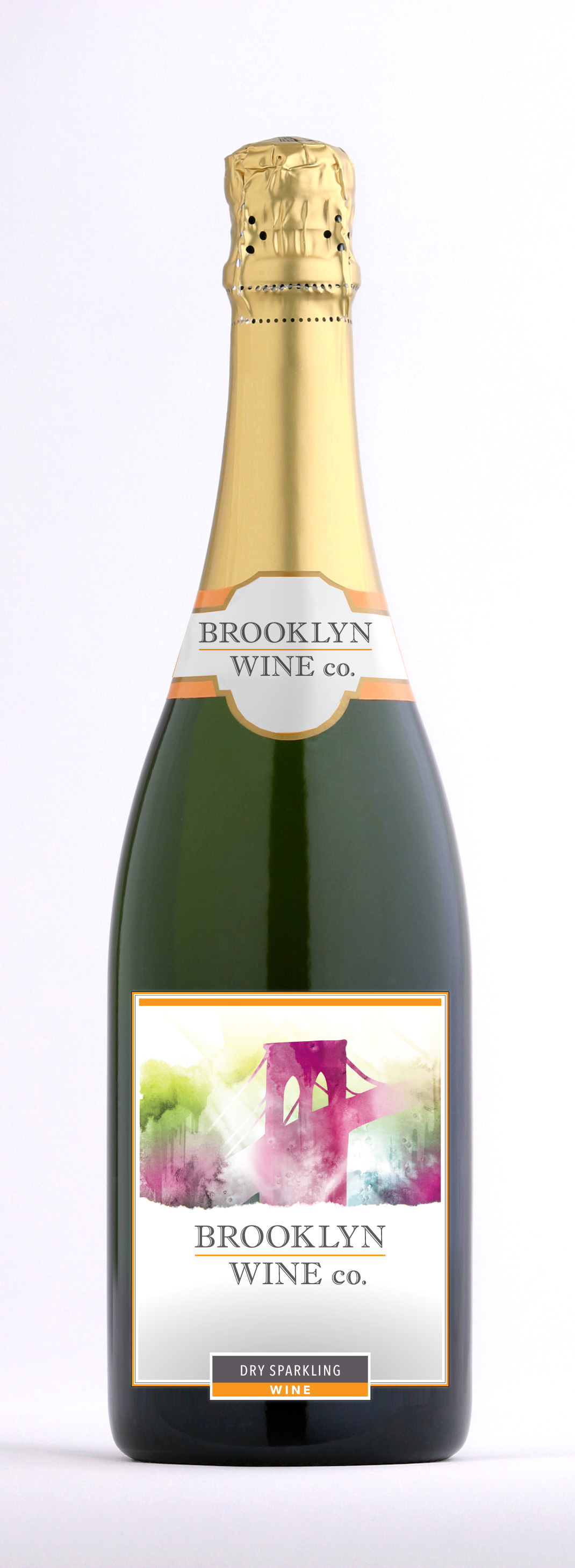 Brooklyn Wine Company - Sparkling White Wine Label Brooklyn Wine Company - Sparkling White Wine Label